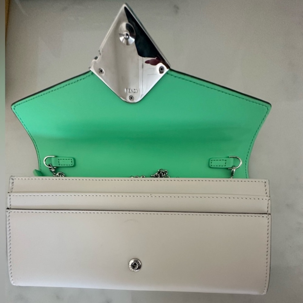 Fendi; FF Diamonds Continental With Removable Chain; EUC - Picture 6 of 13
